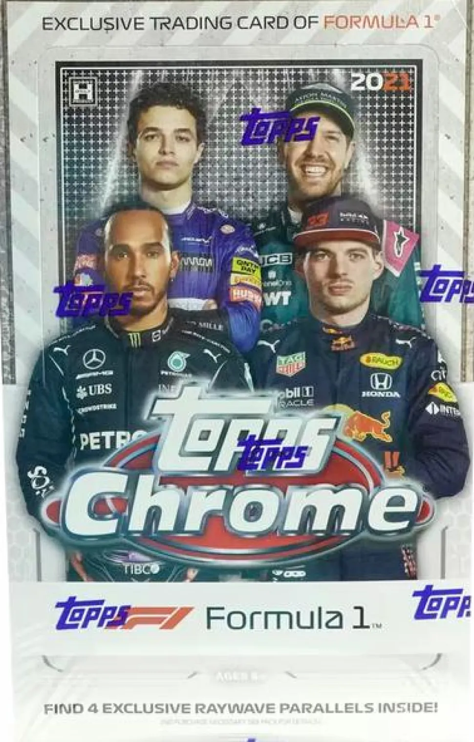 F1: Formula 1 - 2021 Topps Chrome Trading Cards Hobby Lite Pack (4 Cards)