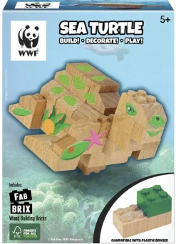 FabBrix - WWF Sea Turtle Wooden Brick Set
