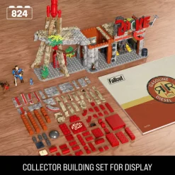 Fallout - Red Rocket Truck Stop MEGA Building Block Construction Set (824 Pieces)