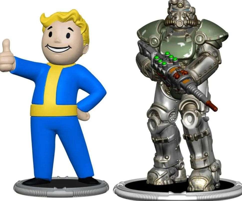 Fallout - T-51 & Vault Boy (Classic) 3" 2-Pack Mini Figure Set