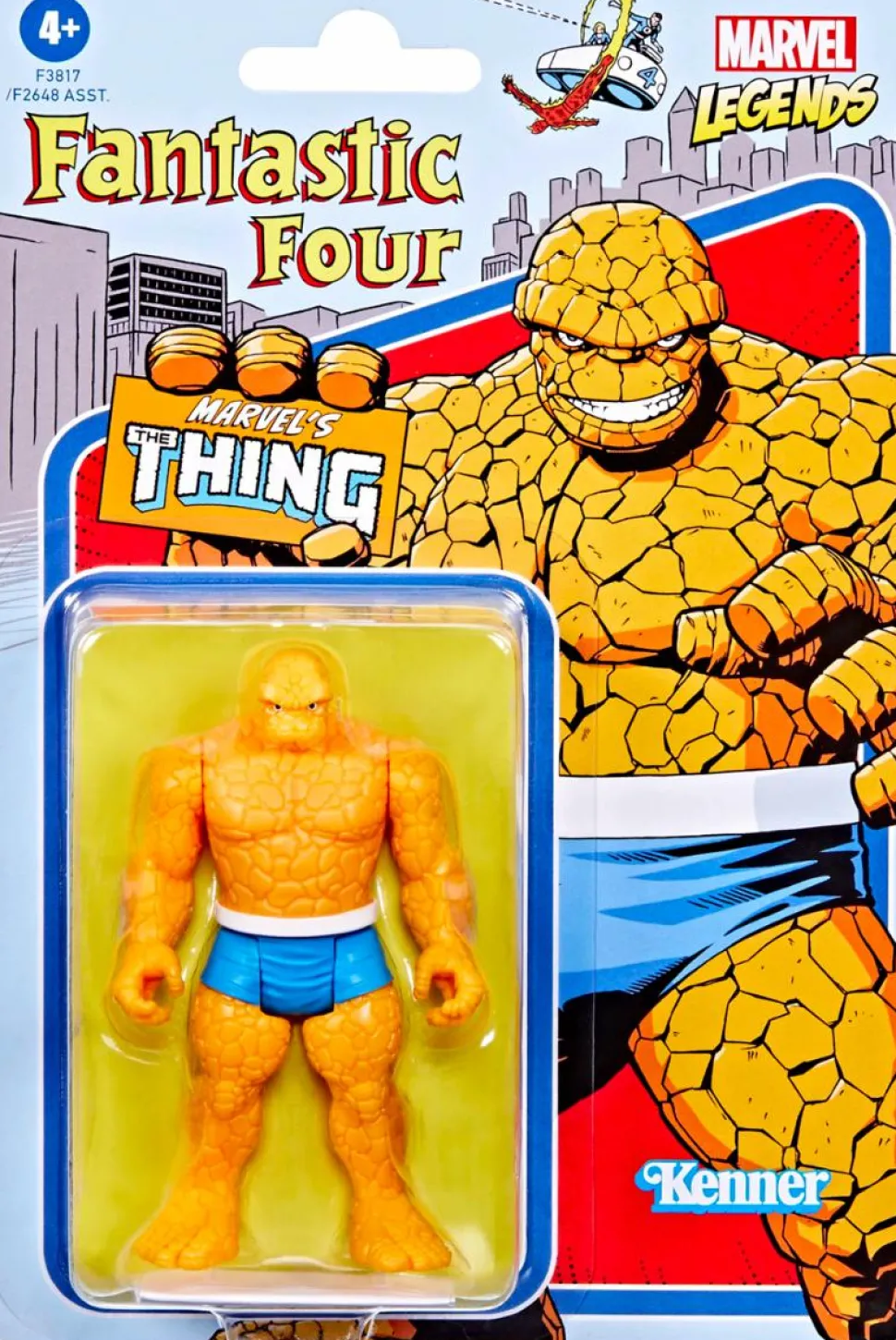 Fantastic Four - The Thing Retro Marvel Legends Kenner 3.75” Action Figure