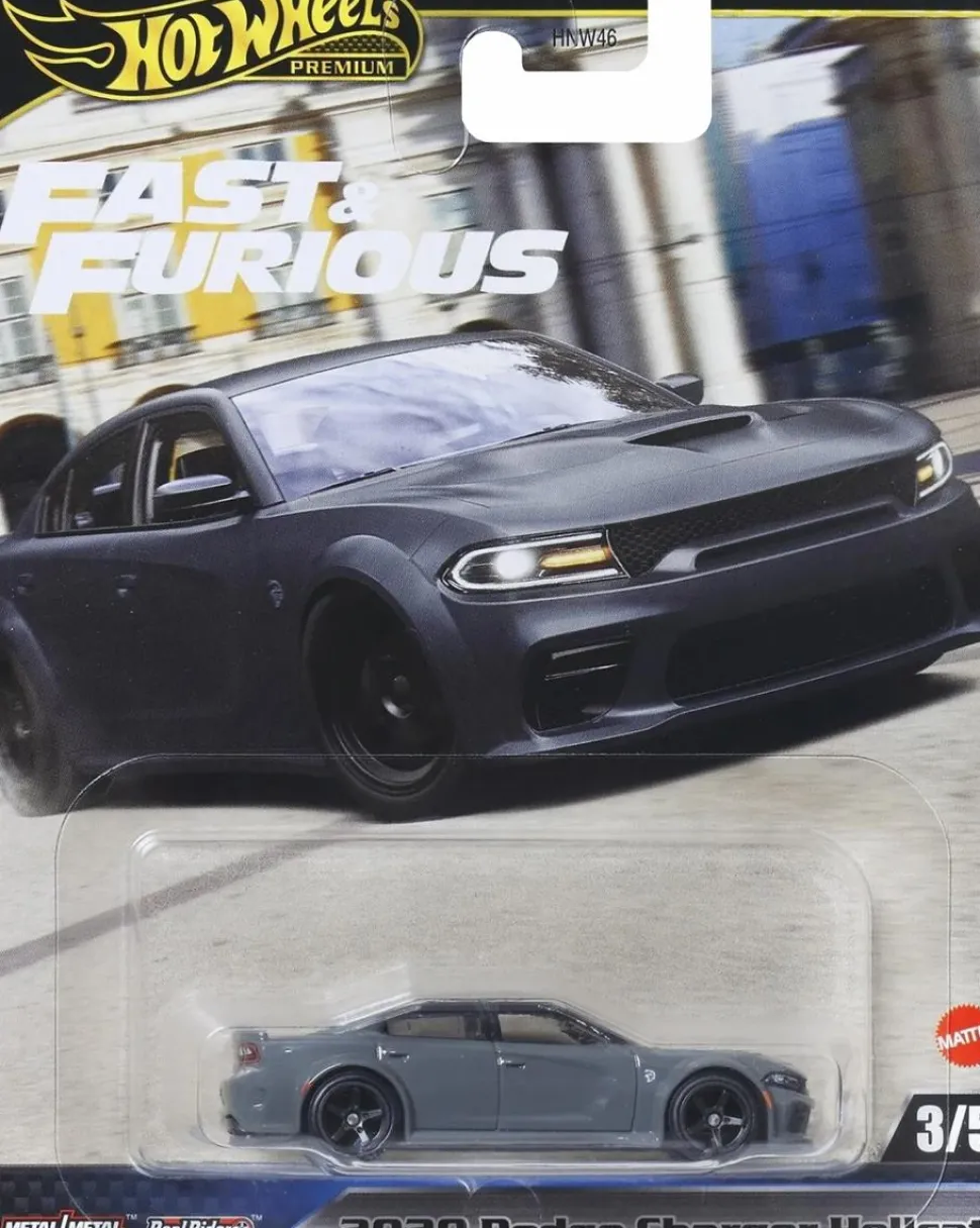 Fast X - 2020 Dodge Charger Hellcat Hot Wheels Premium Real Riders 1/64th Scale Die-Cast Vehicle Replica (2025 Mix #2)