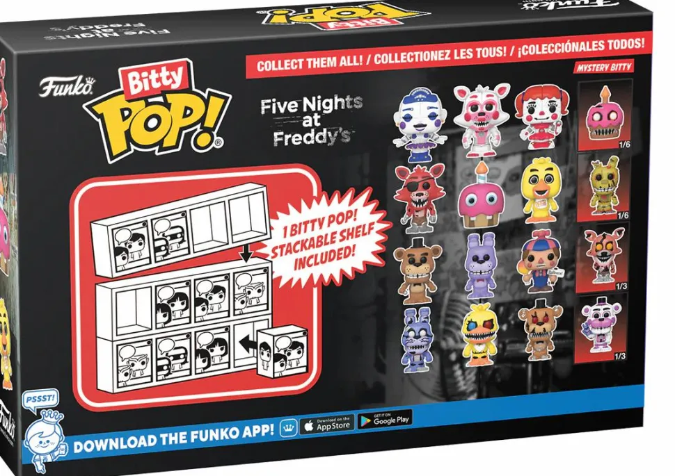 Five Nights at Freddy's - Ballora, Funtime Foxy, Baby & Mystery Bitty Pop! Vinyl Figure 4-Pack