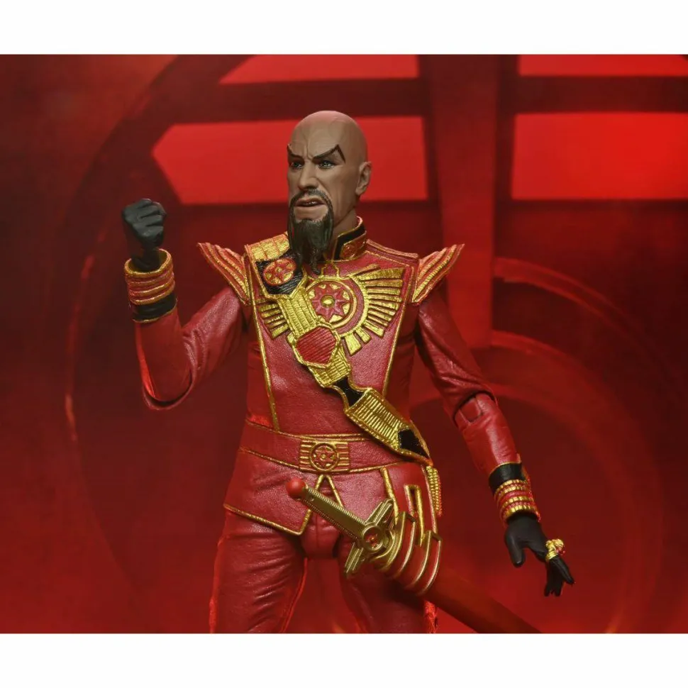 Flash Gordon (1980) - Ming the Merciless (Red Military Version) Ultimate 7" Scale Action Figure