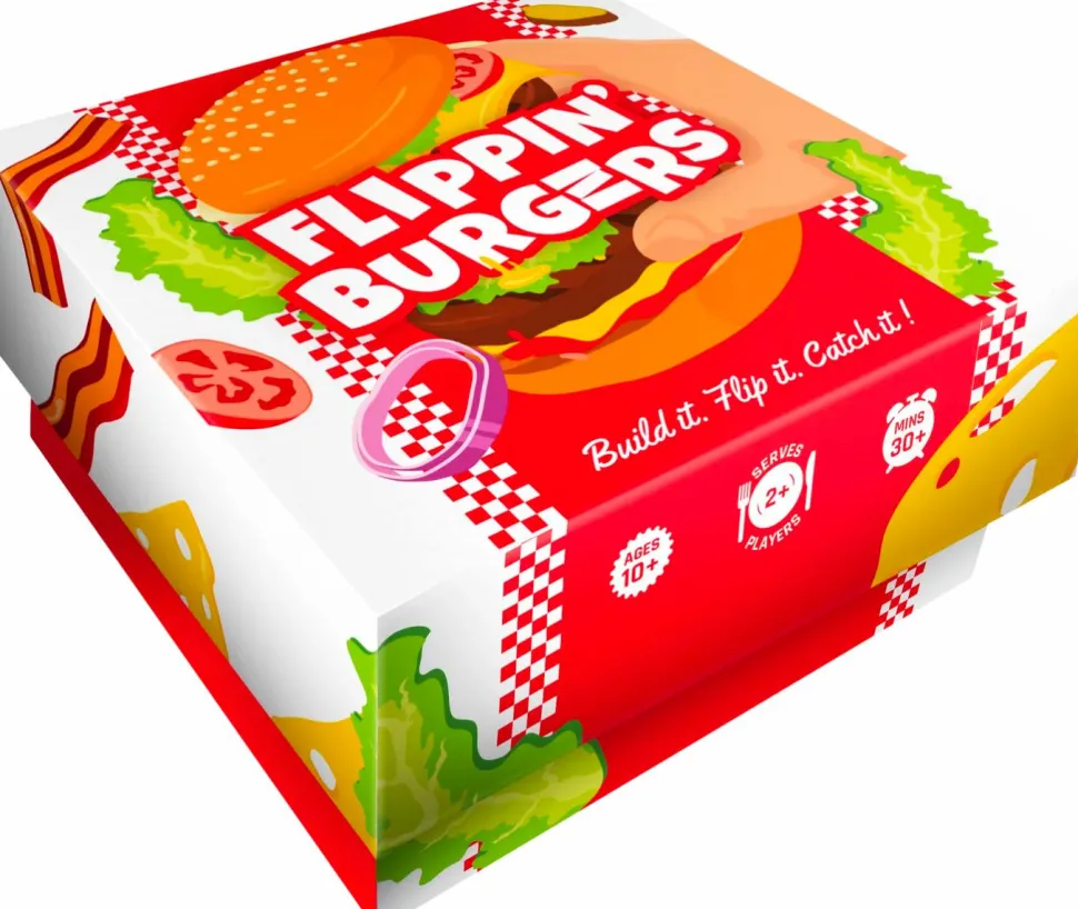 Flippin' Burgers - Build it, Flip it, Catch it Card Game