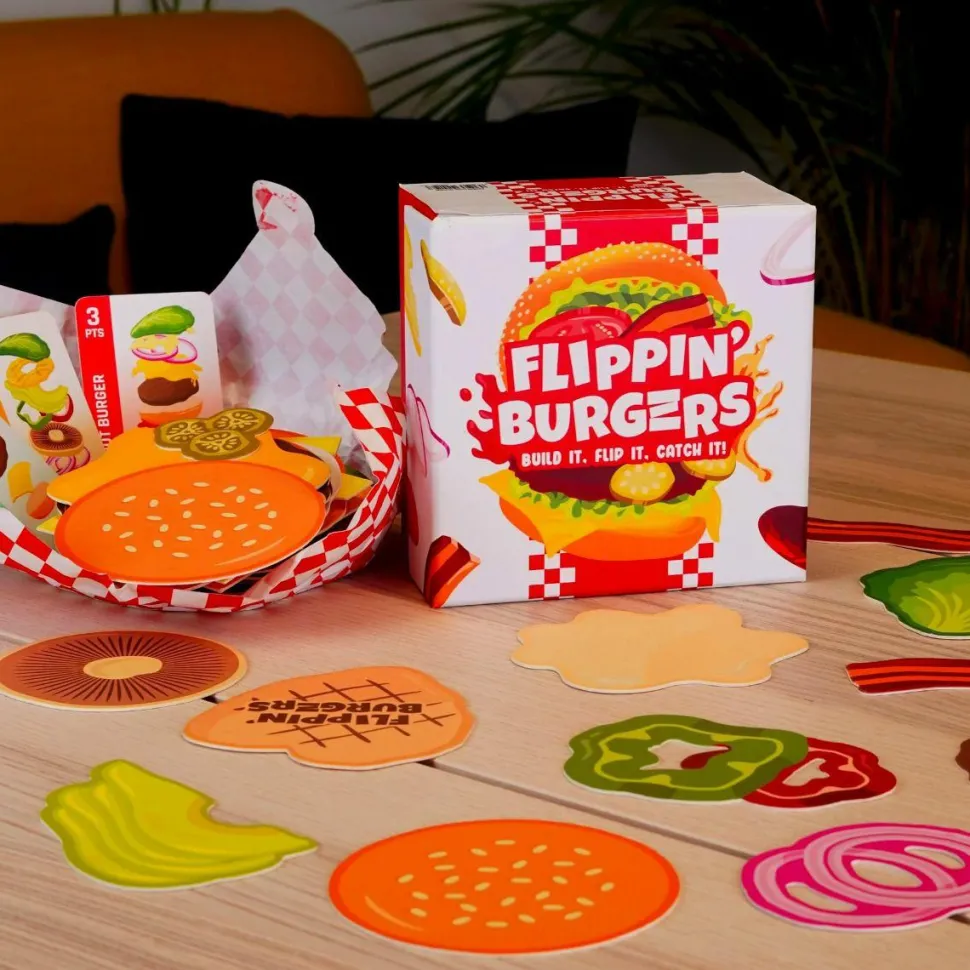 Flippin' Burgers - Build it, Flip it, Catch it Card Game