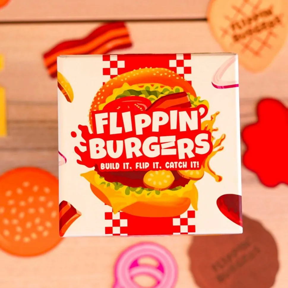 Flippin' Burgers - Build it, Flip it, Catch it Card Game