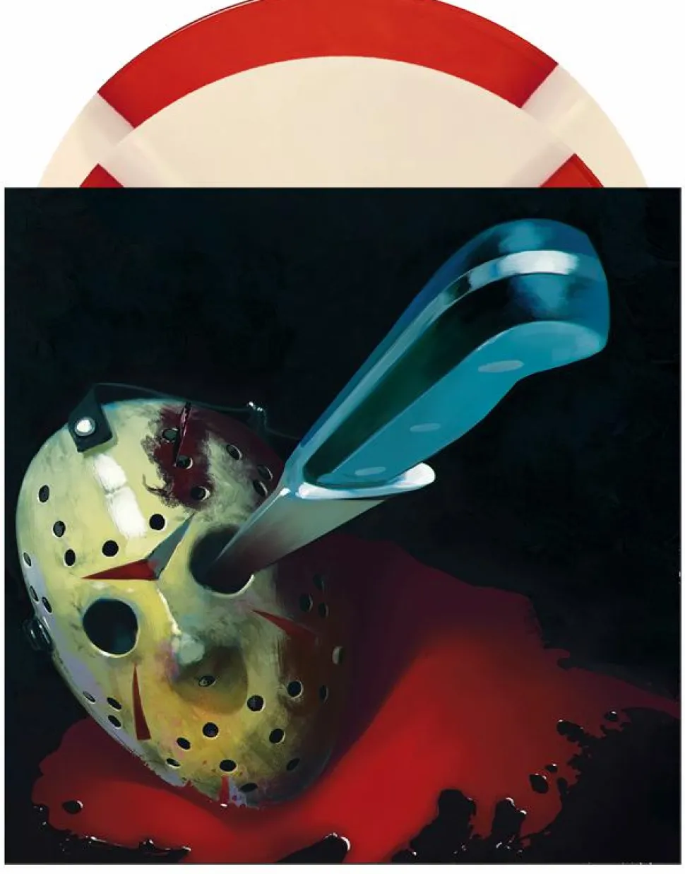 Friday the 13th Part IV: The Final Chapter - Original Motion Picture Soundtrack by Harry Manfredini 2xLP Vinyl Record (“Hockey Mask” Variant Quad Coloured Vinyl)