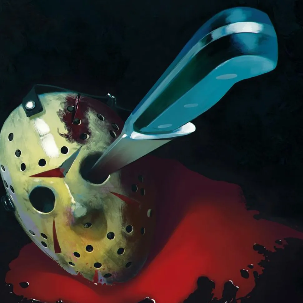 Friday the 13th Part IV: The Final Chapter - Original Motion Picture Soundtrack by Harry Manfredini 2xLP Vinyl Record (“Hockey Mask” Variant Quad Coloured Vinyl)