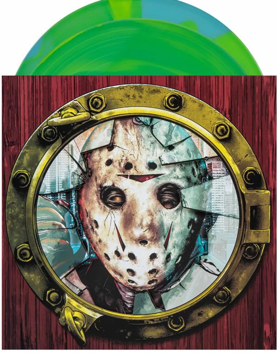 Friday the 13th Part VIII: Jason Takes Manhattan - Original Motion Picture Score by Fred Mollin 2xLP Vinyl Record ("Sewer Sludge" Coloured Vinyl)