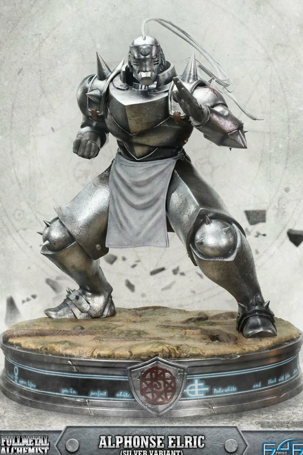 Fullmetal Alchemist: Brotherhood - Alphonse Elric Silver Variant 22” Statue