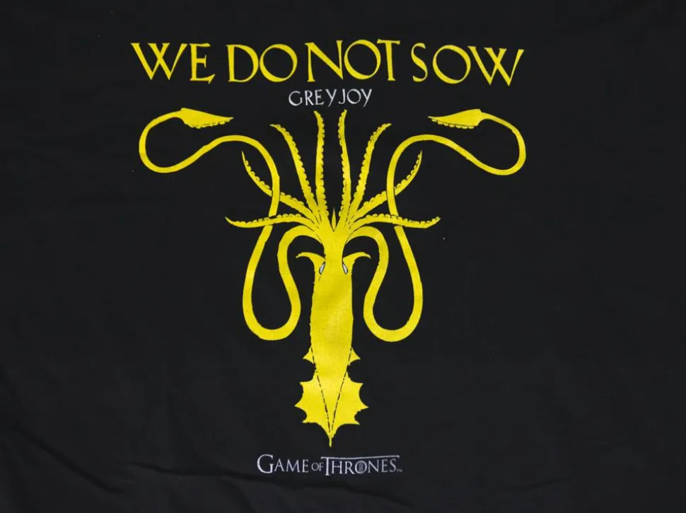 Game of Thrones - Greyjoy House Sigil Black Male T-Shirt