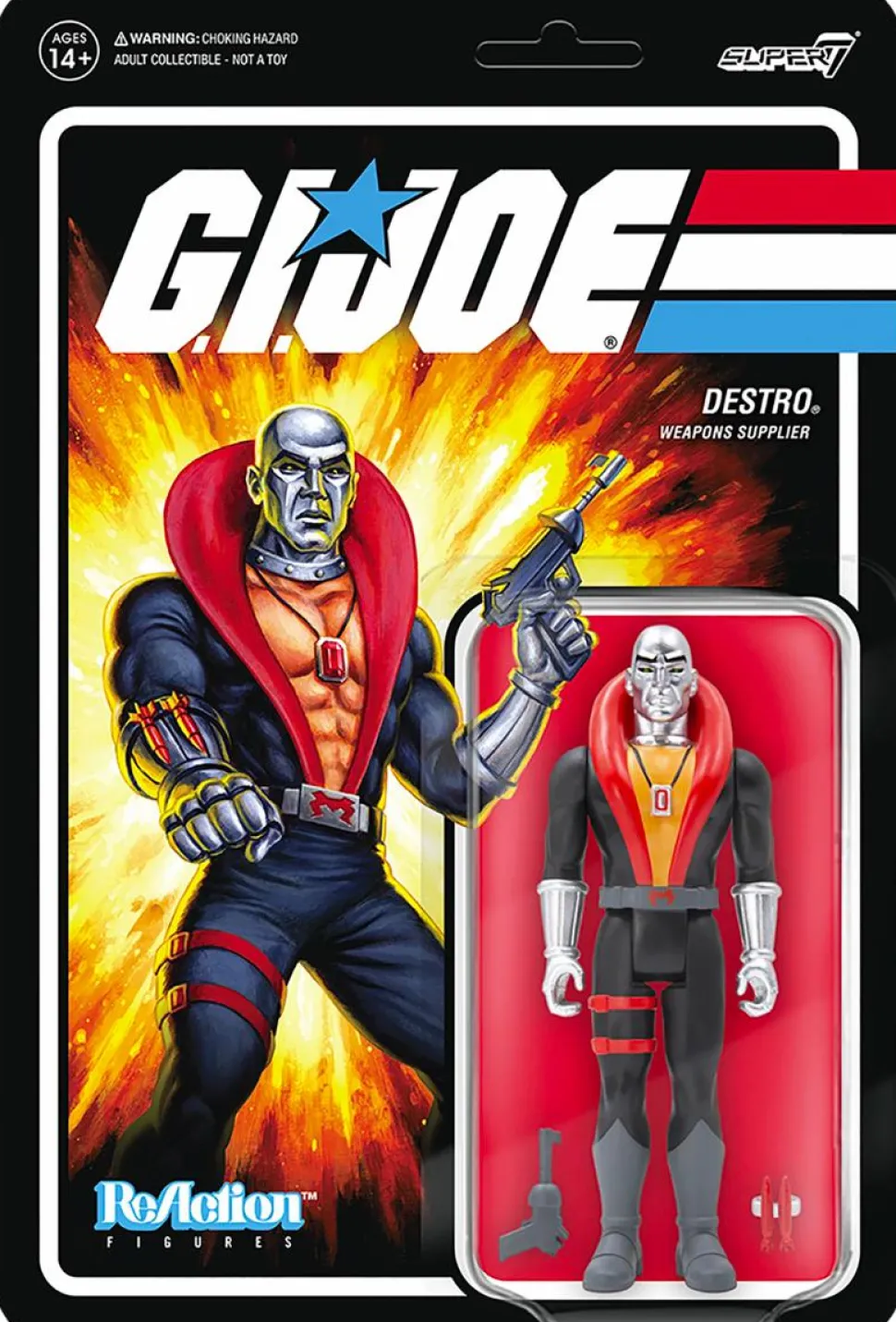 G.I. Joe - Destro ReAction 3.75” Action Figure