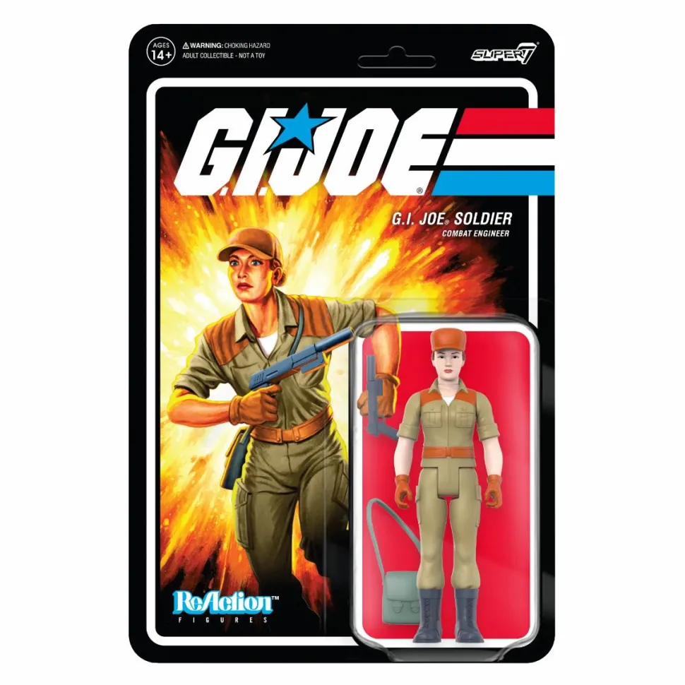G.I. Joe - G.I. Joe Soldier Combat Engineer with Pistol ReAction 3.75” Action Figure