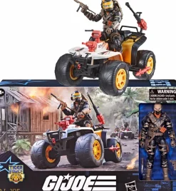 G.I. Joe - Tiger Force Wreckage & Tiger Paw ATV Classified Series 6" Scale Action Figure Vehicle Playset