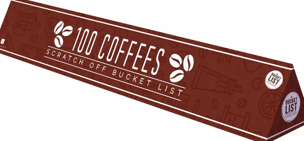 Gift Republic - 100 Coffees Bucket List Scratch Off Poster
