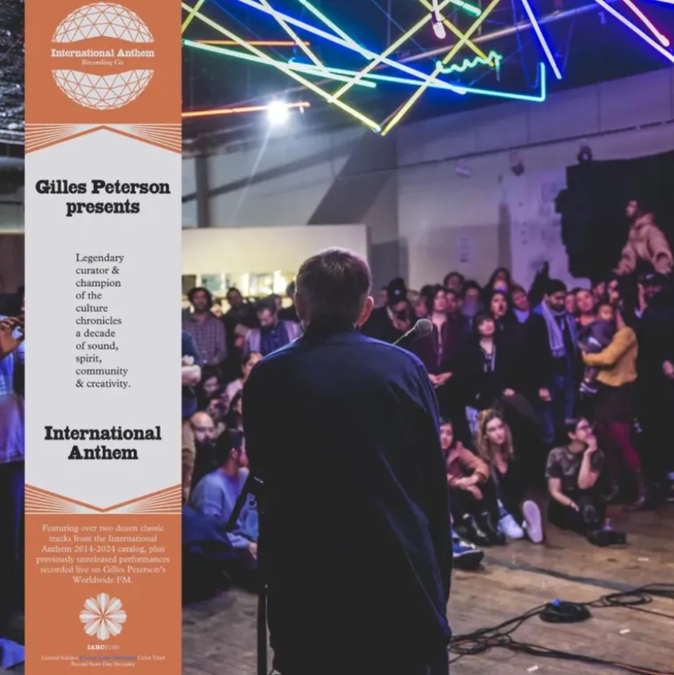 Gilles Peterson Presents International Anthem by Various Artists 2xLP Vinyl Record (2025 Record Store Day Exclusive Frozen Lake Michigan Coloured Vinyl)