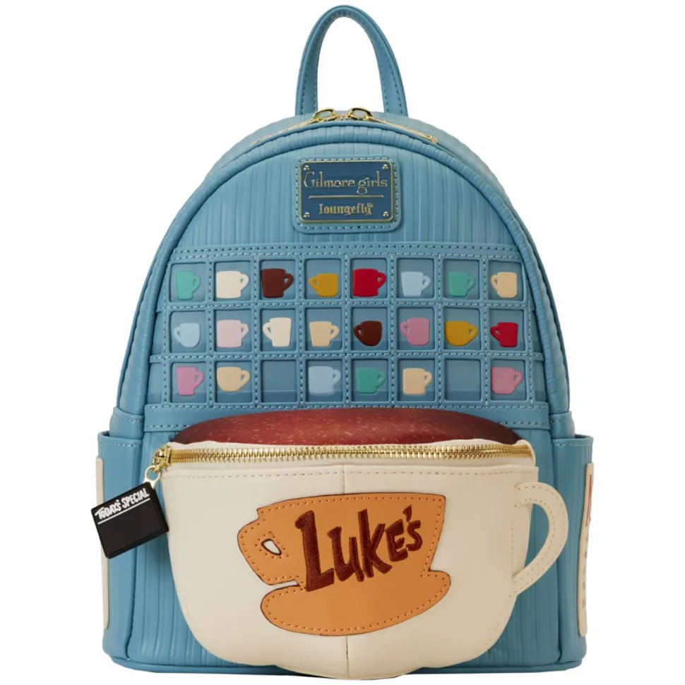 Gilmore Girls - Luke's Diner Domed Coffee Mug 10" Faux Leather Mini Backpack