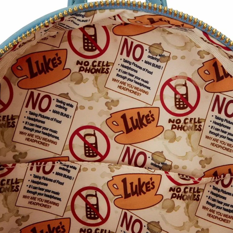 Gilmore Girls - Luke's Diner Domed Coffee Mug 10" Faux Leather Mini Backpack