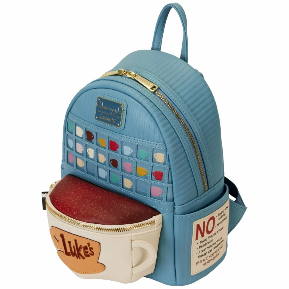 Gilmore Girls - Luke's Diner Domed Coffee Mug 10" Faux Leather Mini Backpack