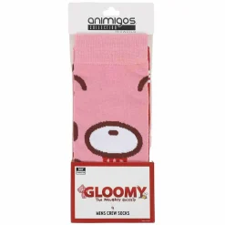 Gloomy Bear - Gloomy Bear Animigos 360 Character Men's Crew Socks (Shoe Size 8-12)