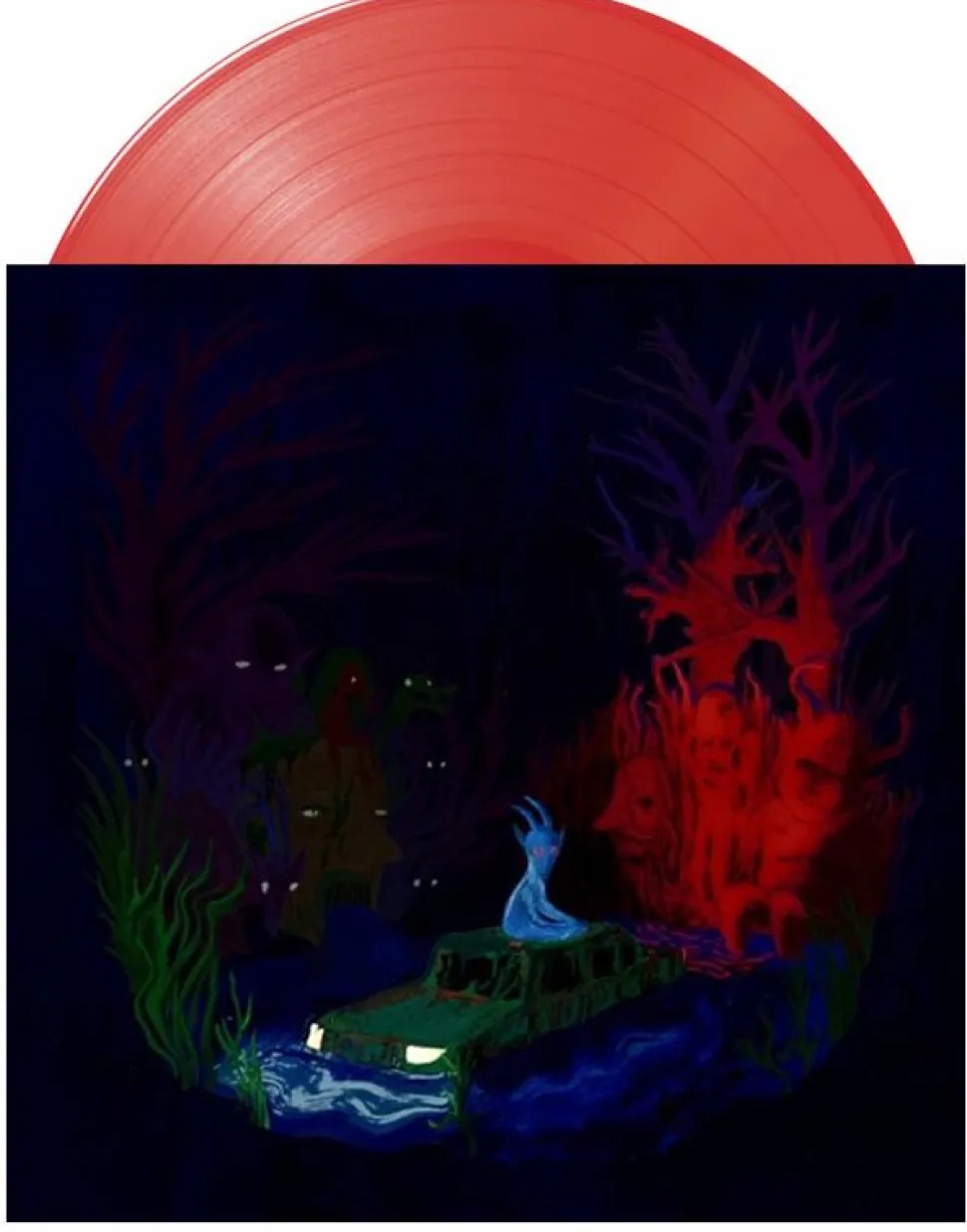 Goat Girl - Below the Waste LP Vinyl Record (Indies Exclusive Clear Red Coloured Vinyl)