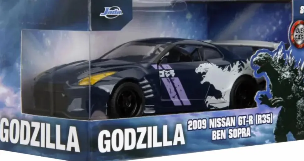Godzilla - 2009 Nissan GT-R (R35) Ben Sopra Hollywood Rides 1/32 Scale Die-Cast Vehicle Replica