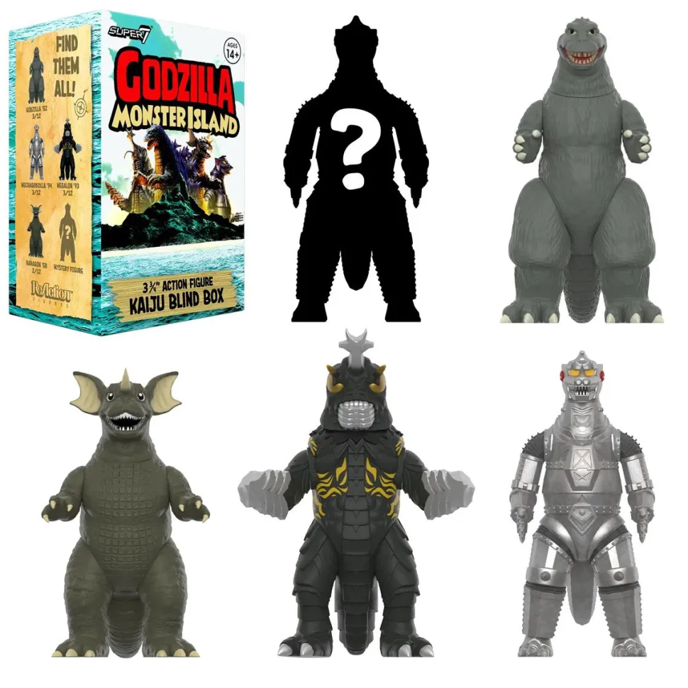 Godzilla - Toho Wave 7 Monster Island Blind Box ReAction 3.75" Action Figure (Single Unit)
