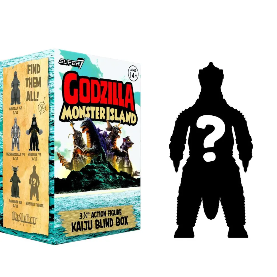 Godzilla - Toho Wave 7 Monster Island Blind Box ReAction 3.75" Action Figure (Single Unit)