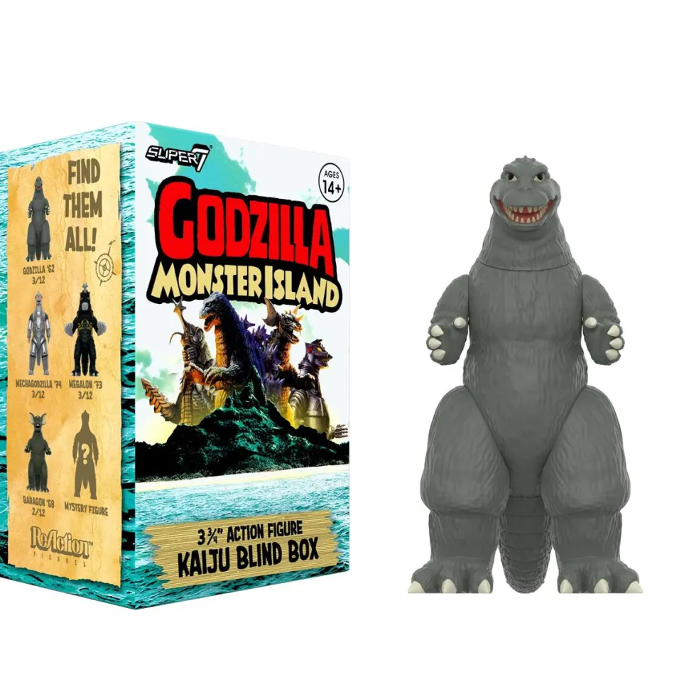 Godzilla - Toho Wave 7 Monster Island Blind Box ReAction 3.75" Action Figure (Single Unit)
