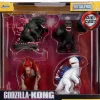 Godzilla x Kong: The New Empire (2024) - Godzilla, Skar King, Kong & Shimo Metalfigs 2" Die-Cast Figure 4-Pack