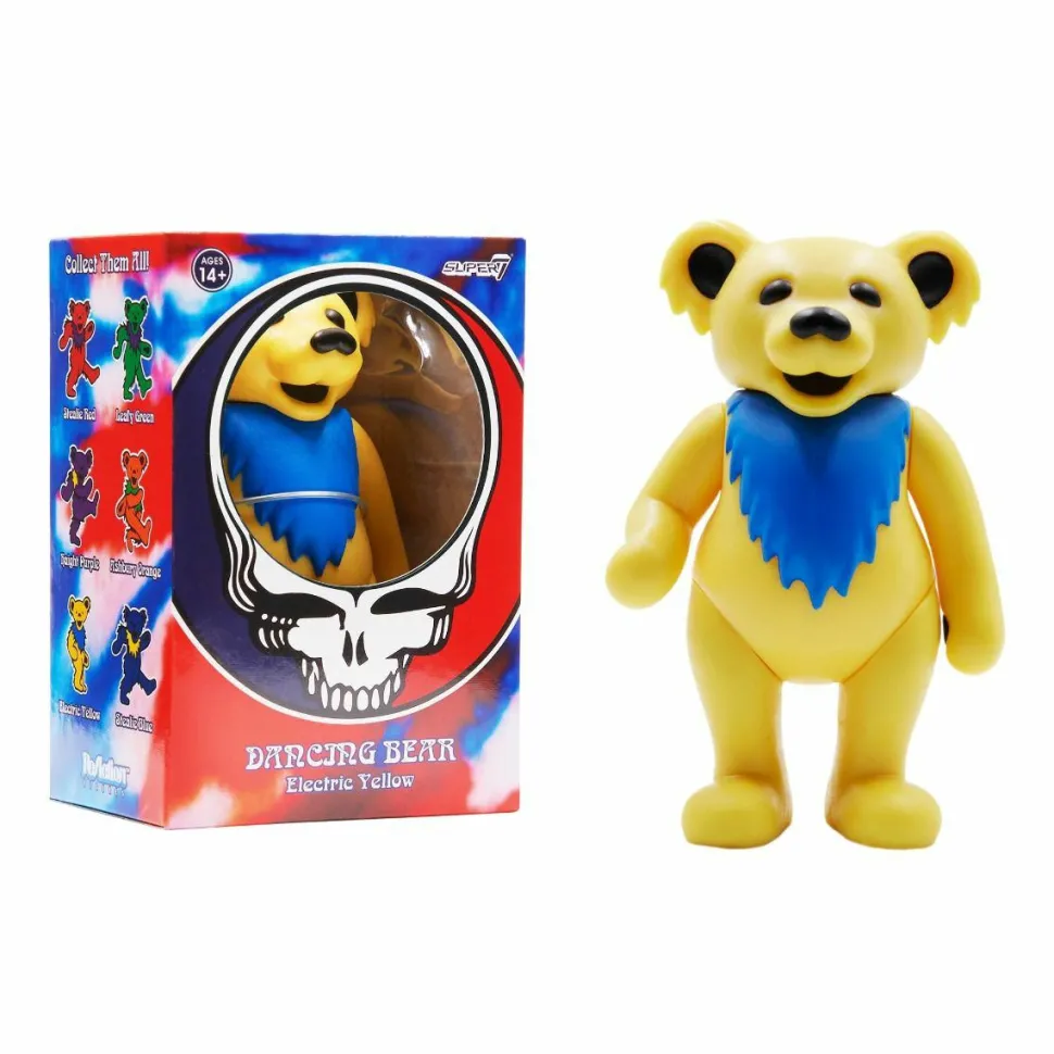 Grateful Dead - Electric Yellow Dancing Bear ReAction 3.75” Action Figure
