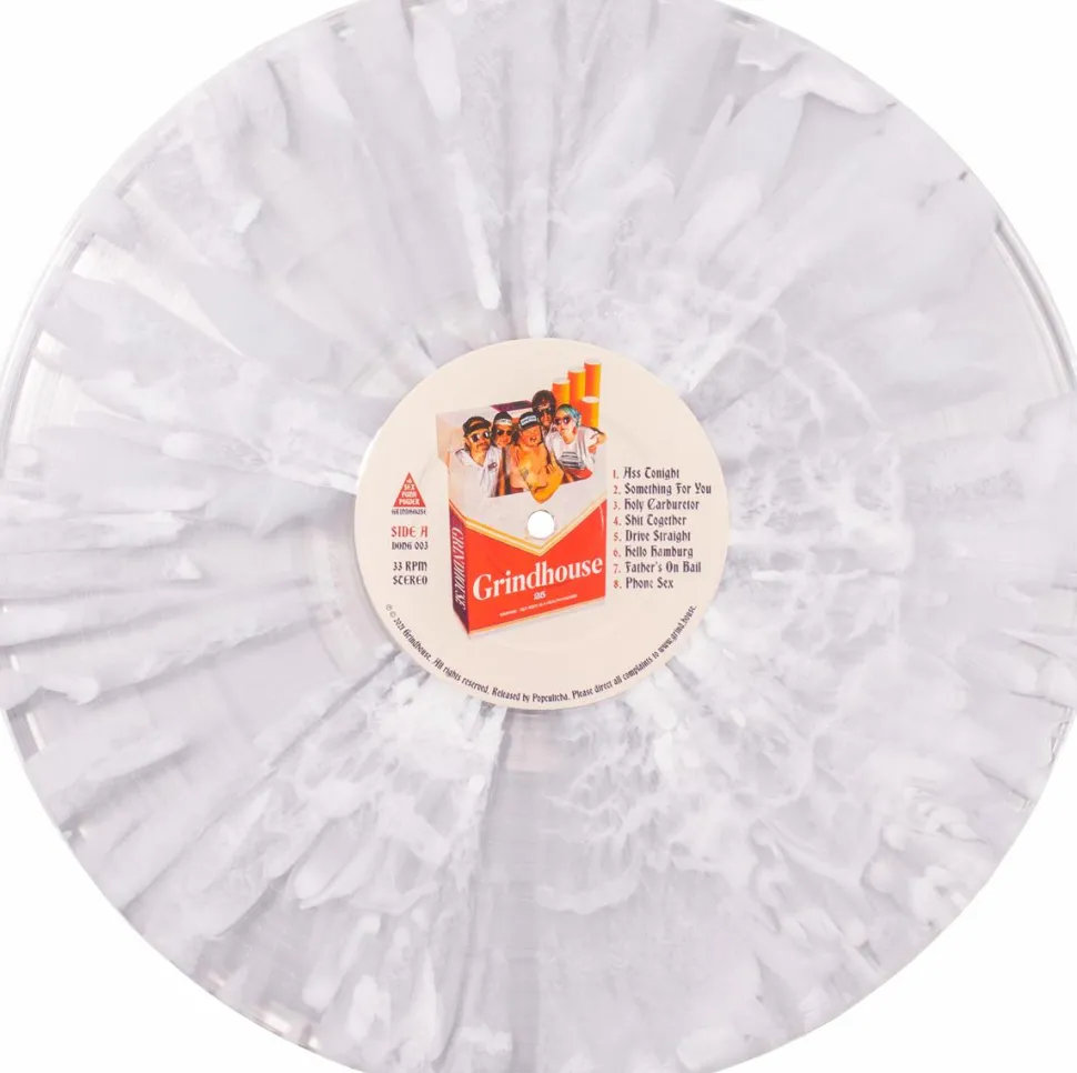 Grindhouse - Sex Punk Power Deluxe 180 Gram LP Vinyl Record (Popcultcha Exclusive Clear with White Splatter Coloured Vinyl)