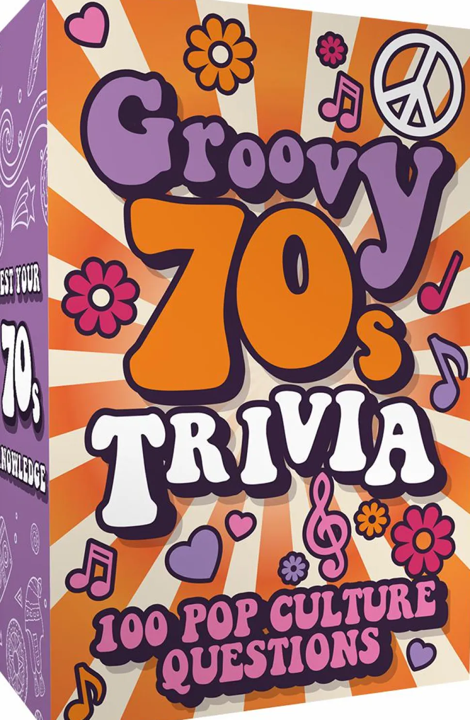 Groovy 70s Trivia - 100 Pop Culture Questions Trivia Card Game