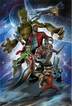 Guardians of the Galaxy - Castaways Fine Art Print by Adi Granov
