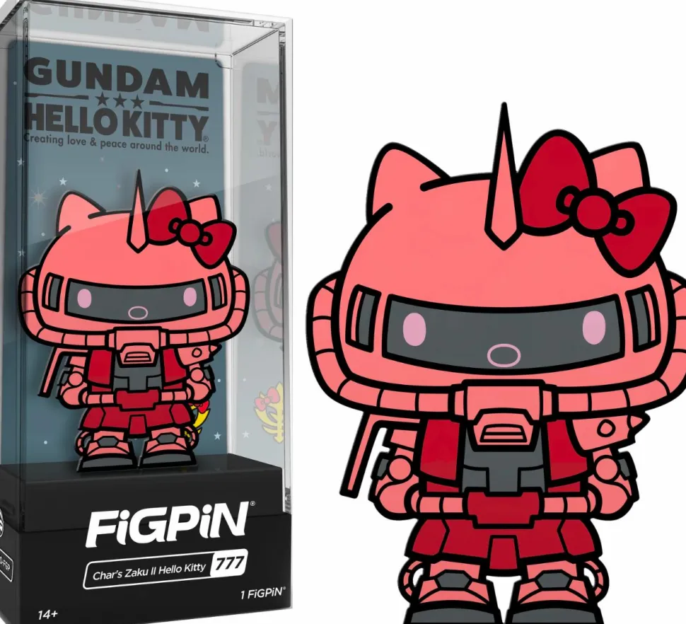 Gundam x Hello Kitty - Char's Zaku II Hello Kitty FigPin Enamel Pin