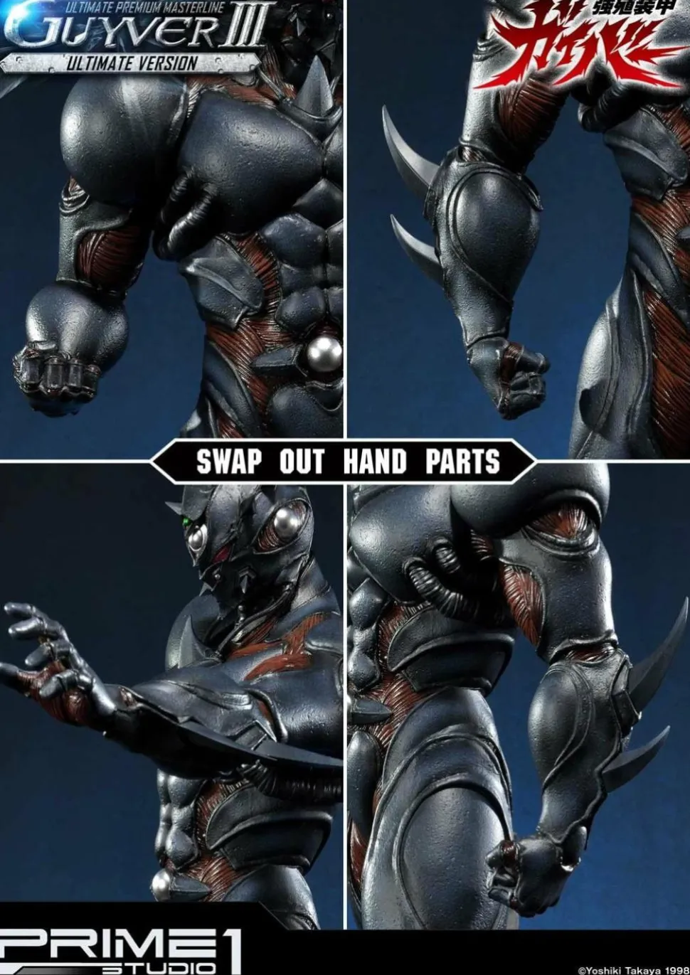 Guyver: The Bioboosted Armor - Guyver III Ultimate 1/4 Scale Statue and Bust (Set of 2)