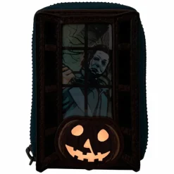 Halloween - Michael Myers Pumpkin Glow in the Dark 4" Faux Leather Accordion Wallet