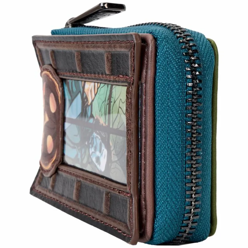 Halloween - Michael Myers Pumpkin Glow in the Dark 4" Faux Leather Accordion Wallet