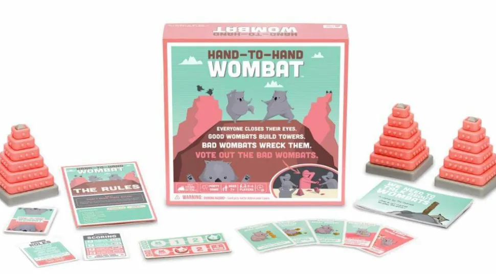 Hand to Hand Wombat - A Party Game by Exploding Kittens Board Game