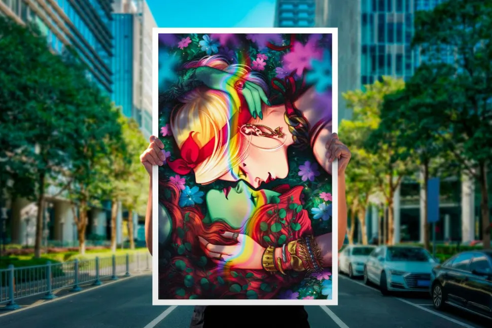 Harley Quinn - Harley & Ivy Fine Art Print by Jen Bartel