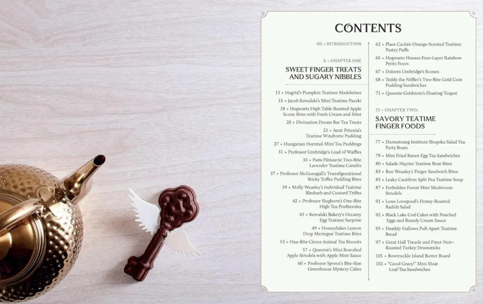 Harry Potter - Afternoon Tea Magic: Official Snacks, Sips, and Sweets Inspired by the Wizarding World Hardcover Book
