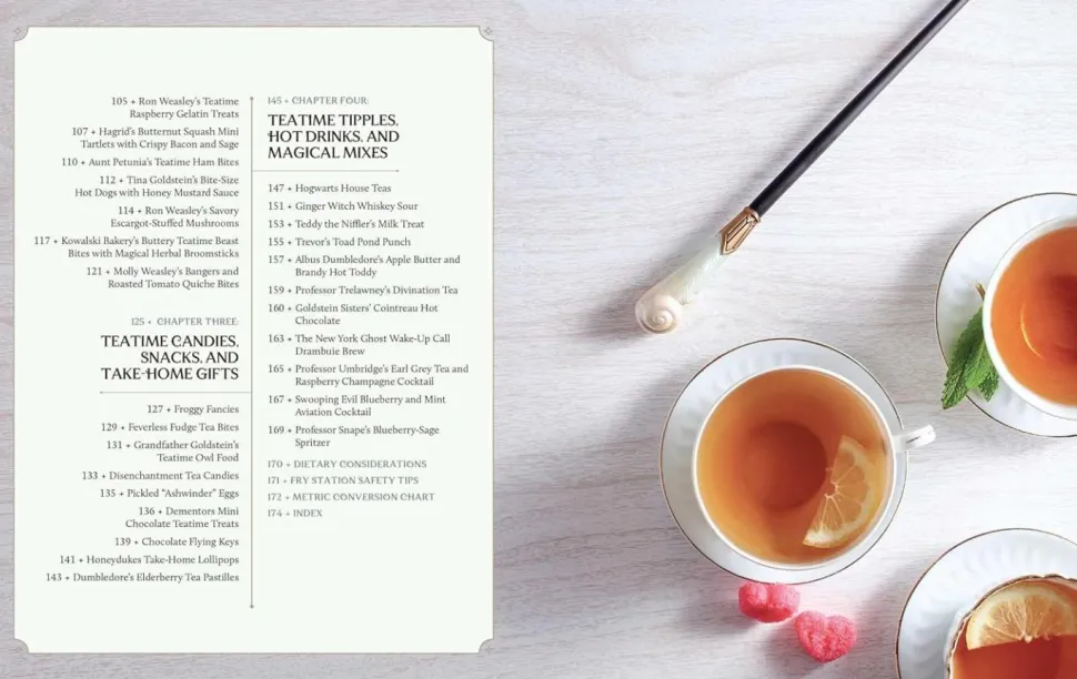 Harry Potter - Afternoon Tea Magic: Official Snacks, Sips, and Sweets Inspired by the Wizarding World Hardcover Book