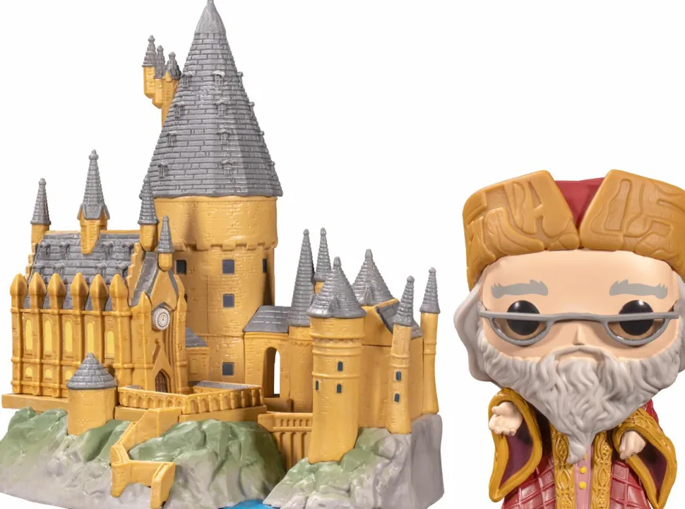 Harry Potter - Albus Dumbledore with Hogwarts 20th Anniversary Pop! Town Vinyl Figure