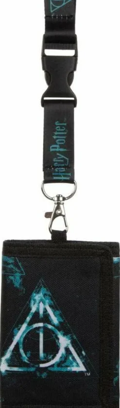 Harry Potter - Deathly Hallows Trifold Lanyard Wallet