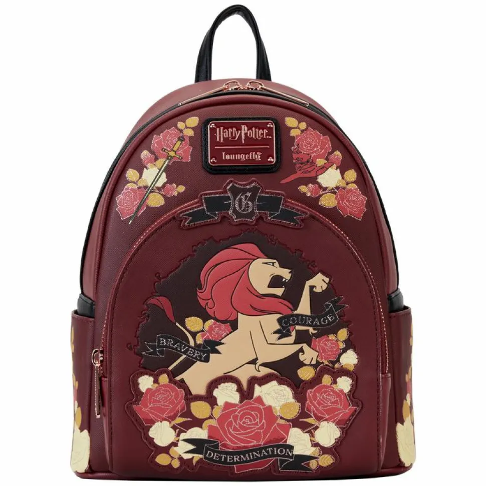 Harry Potter - Gryffindor House Floral Tattoo Accessory Bundle (Set of 2)