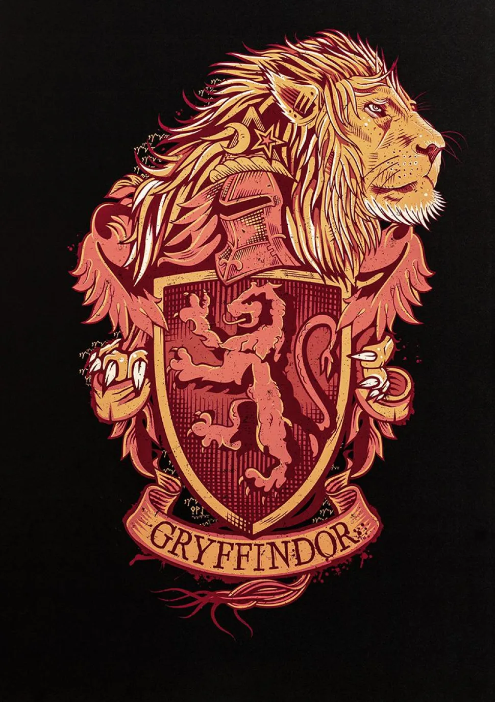 Harry Potter - Gryffindor House Crest Tin Sign