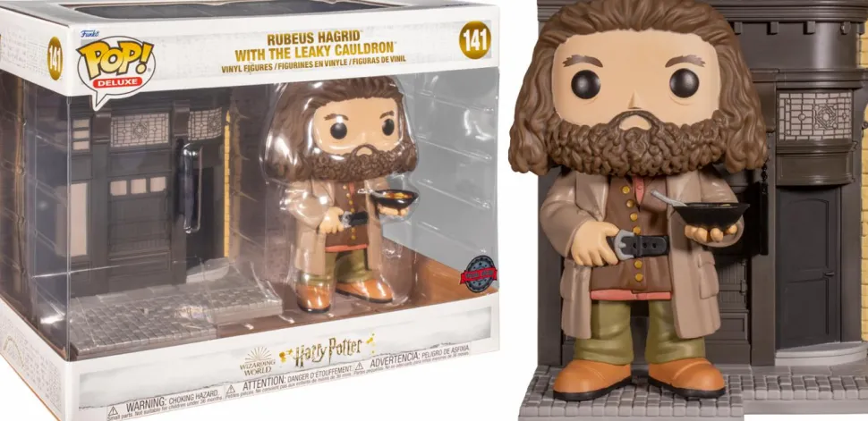 Harry Potter - Hagrid with The Leaky Cauldron Diagon Alley Diorama Deluxe Pop! Vinyl Figure