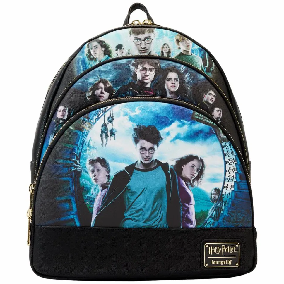 Harry Potter - Trilogy Series 2 Triple Pocket 14” Faux Leather Mini Backpack