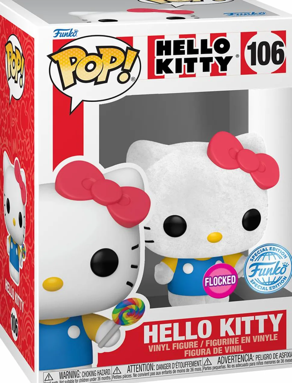 Hello Kitty - Hello Kitty with Lollipop (Flocked) Pop! Vinyl Figure